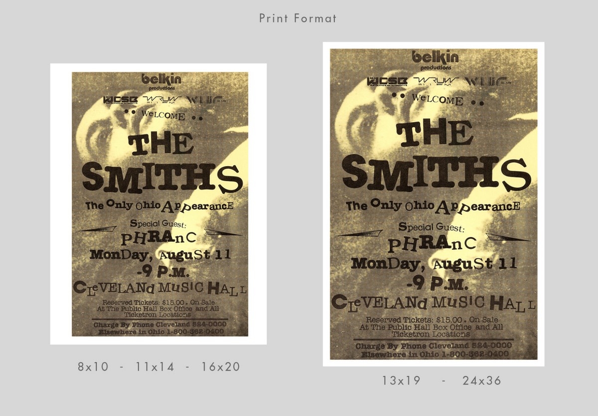 The Smiths 1986 concert poster print | eBay