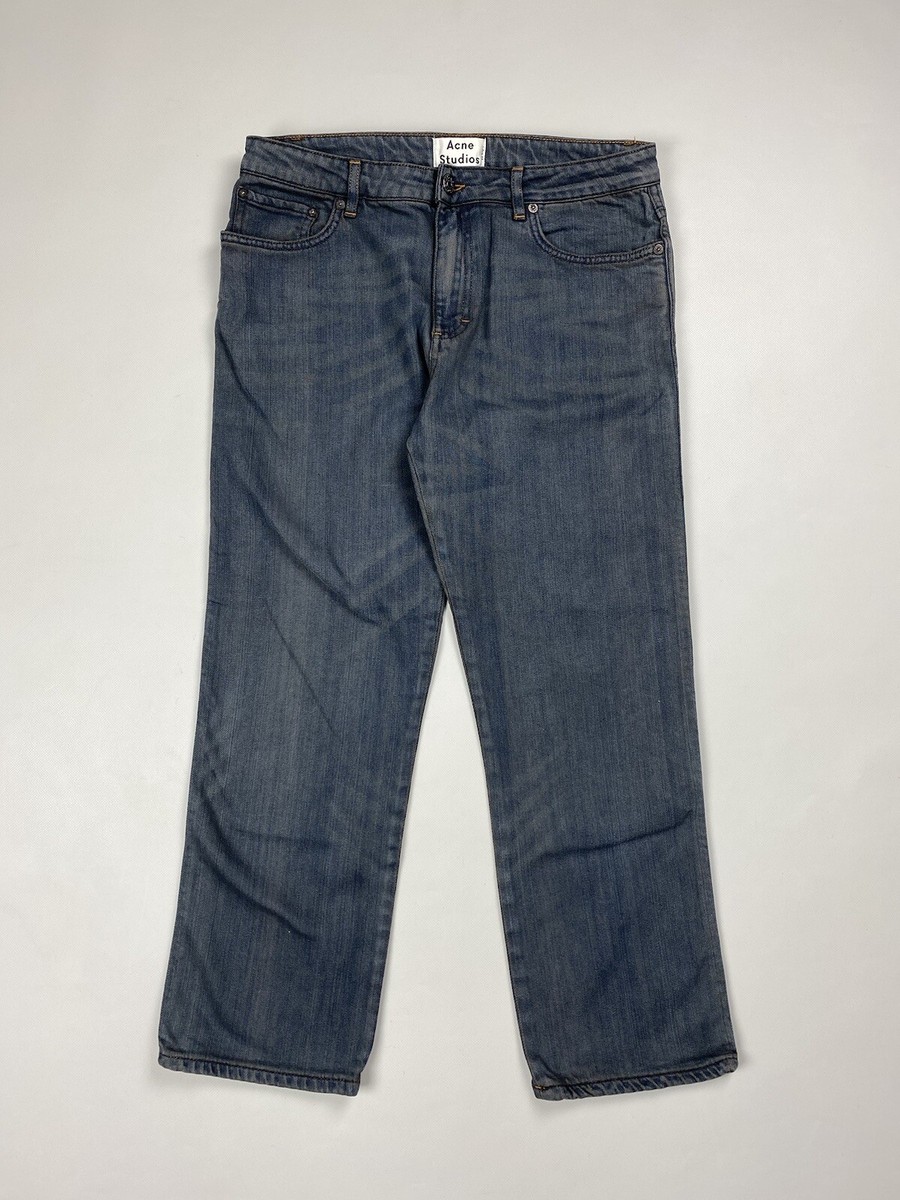 Acne Studios Pop Coal ladies cropped boyfriend jeans size 36