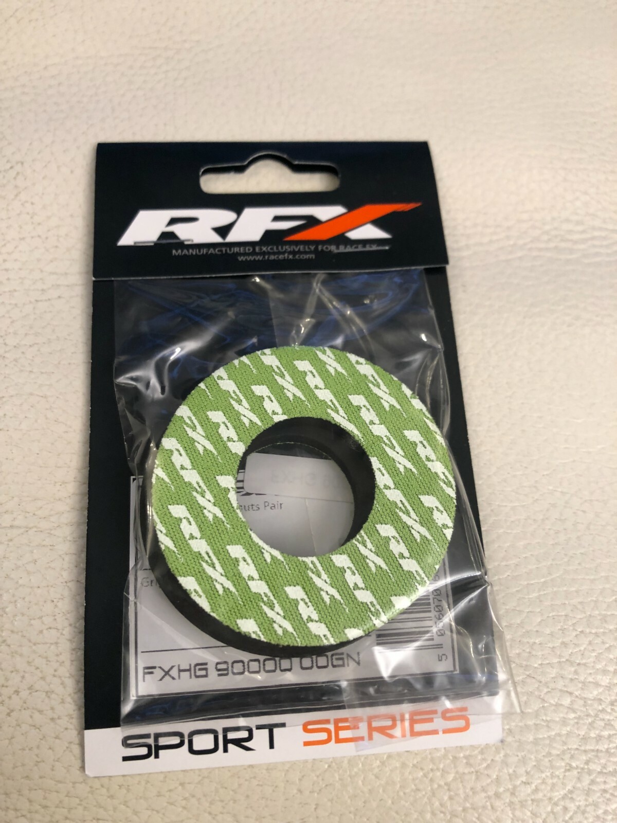 RFX Sport Series GREEN Grip Donuts Pair Thumb Blister Protection FITS ALL GRIPS
