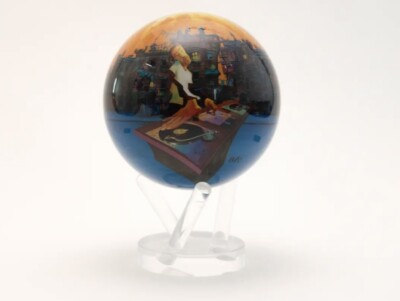 DJ With Turntable 6 Inch MOVA Globe Solar Powered
