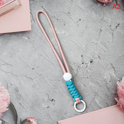 1PC Color combination knot mobile phone lanyard creative short braided lanyard - 第 14/26 張圖片
