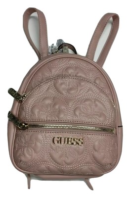 pink guess mini backpack