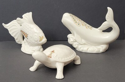 Lenox China Jewels Whale Sea life Figurine 1993 Made in USA 6in | eBay