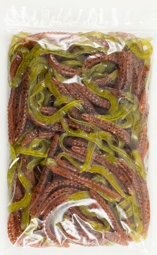 ZOOM U-TALE 100 PACK BULK 6.75" 001-015 PUMPKIN CHARTREUSE F1220