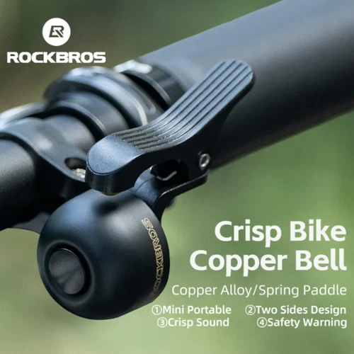 RockBros Fahrrad Klingel Links/Rechts, 100dB Glocke Klassisch für Lenker 22,2mm - Bild 1 von 15