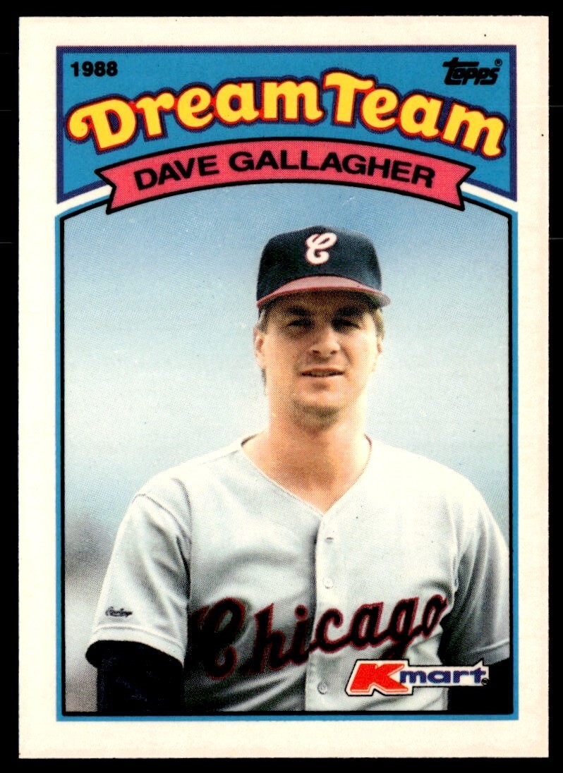 1989 Topps Kmart Dream Team Dave Gallagher Chicago White Sox #7