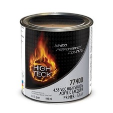 High Teck 77400 High Solids Acrylic Lacquer Primer Surfacer Gray 1qt High Teck 77400 High Solids Acrylic Lacquer Primer Surfacer Gray 1qt