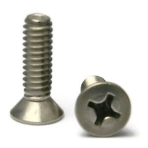 100 each Stainless Steel Flat Head Socket Cap Screw 8-32 x 5/8