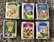 Lot of 6 Vintage McDonald's Happy Meal Walt Disney Collection VHS Toys