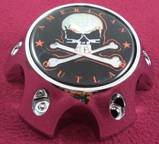 American Outlaw Wheels Chrome Custom Wheel Center Cap # BC-789S (1) USED