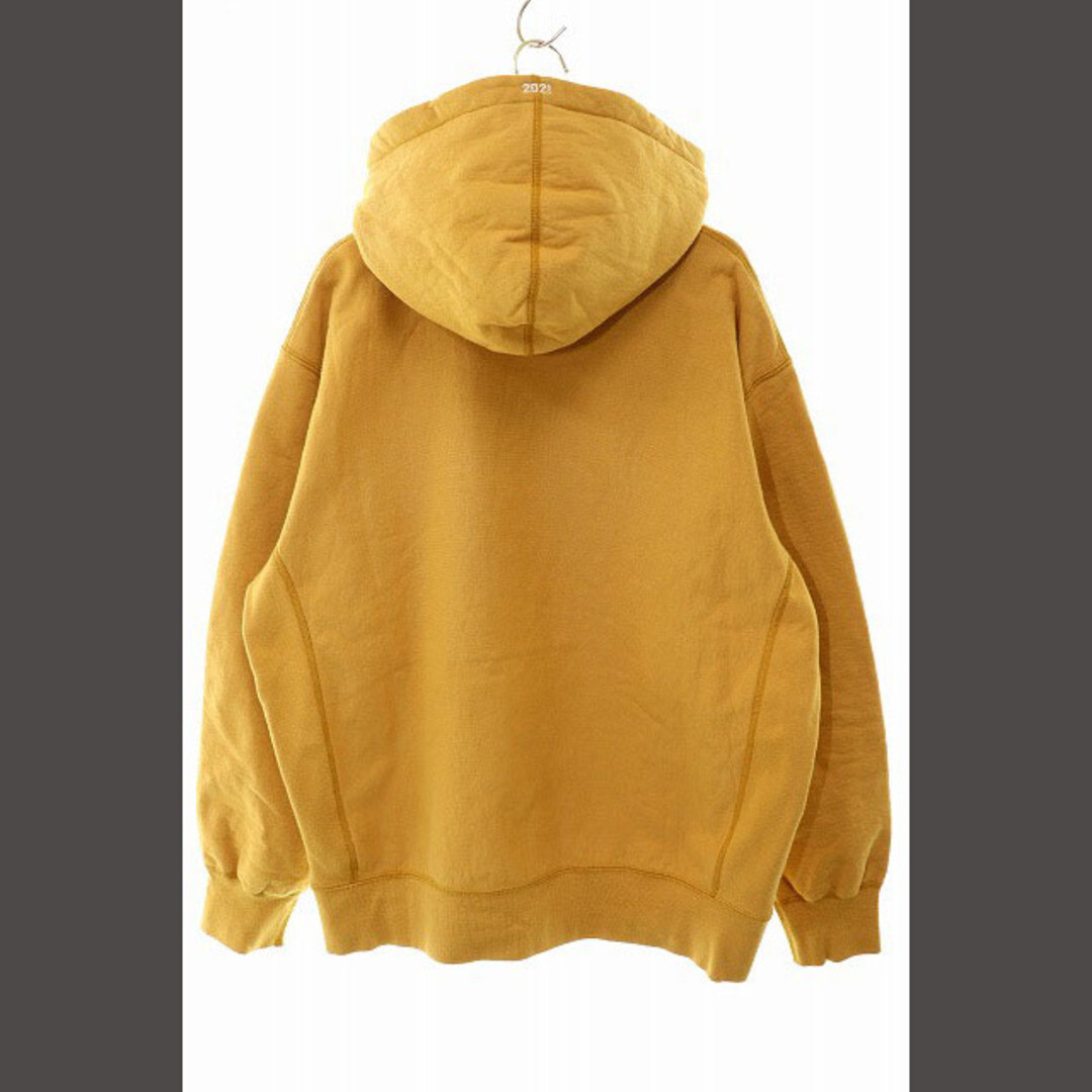 SUPREME 21AW BOX LOGO HOODED SWEEDED LIGHT MUSTARD M SUPREME 21AW BOX LOGO HOODED SWEEDED LIGHT MUSTARD M
