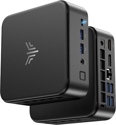 NIPOGI Gaming MINI PC AMD Ryzen 7 6800H 32GB RAM + 512GB/ 1TB SSD