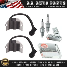2PCS Ignition Coil & NGK Spark Plug For Genuine Kawasaki 21171-0745 21171-0742