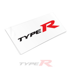 2x7.5 Inch Type R Side Decal Stickers Fits For Honda Civic Black Red