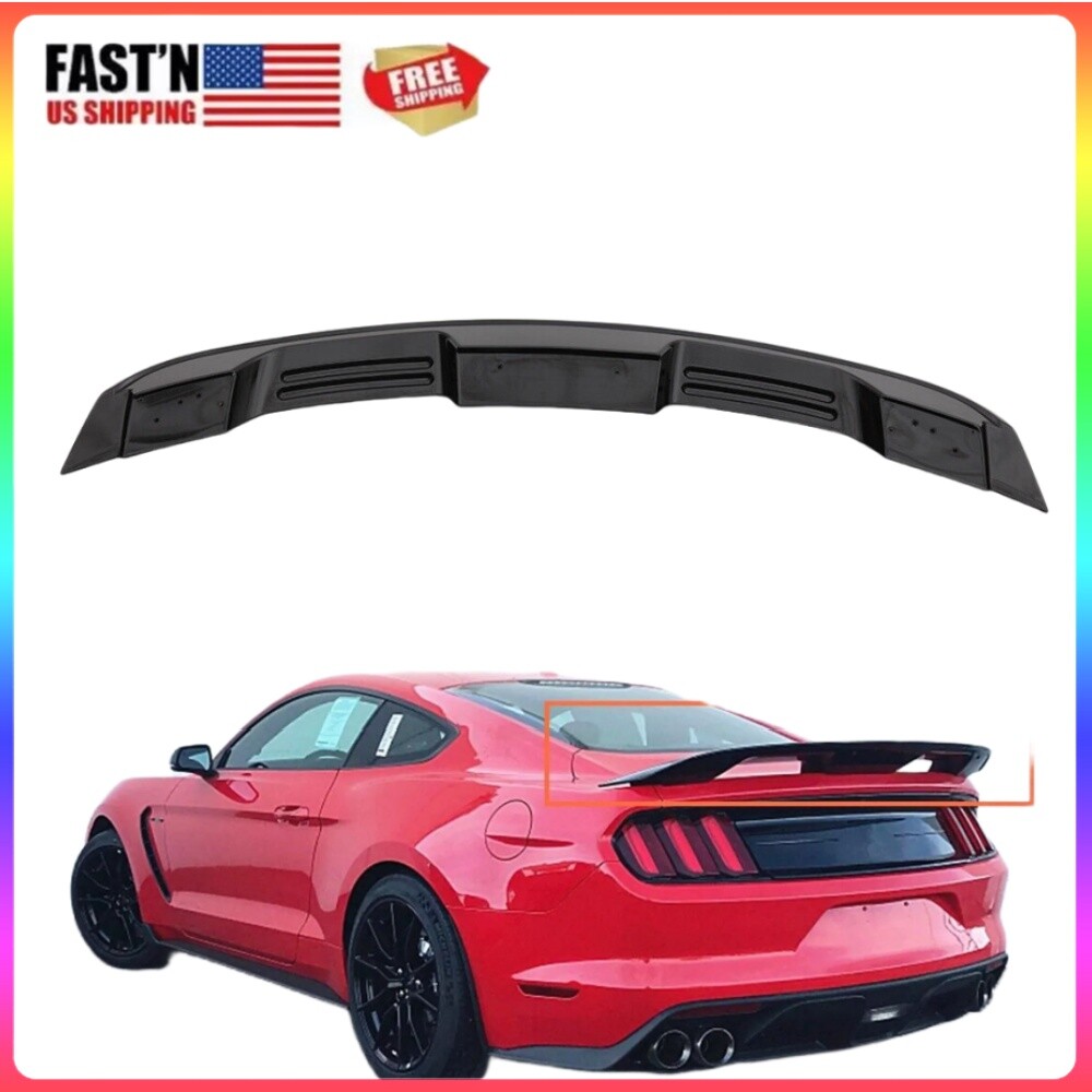 Glossy Black ABS Trunk Spoiler for 2015-2023 Ford Mustang GT500 Style
