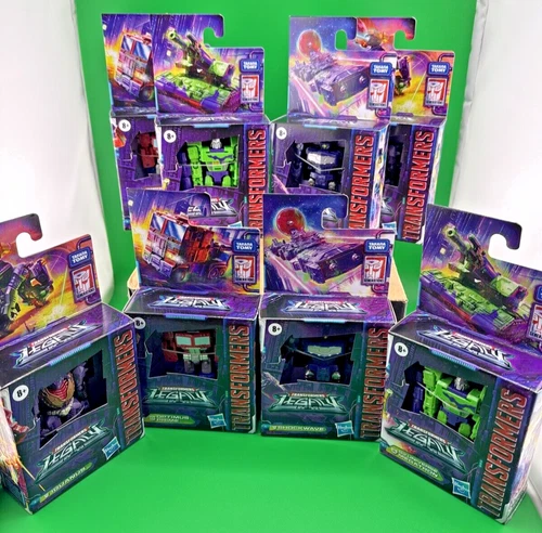 Lot of 8 Transformers Legacy figures - Optimus Prime Shockwave Megatron - NEW