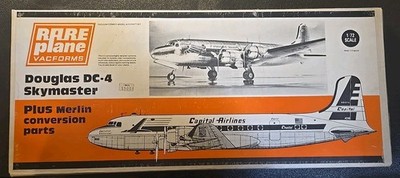 RARE Plane A Vacforms Douglas DC-4 SKYMASTER 1/72 NIB Model Kit US Seller