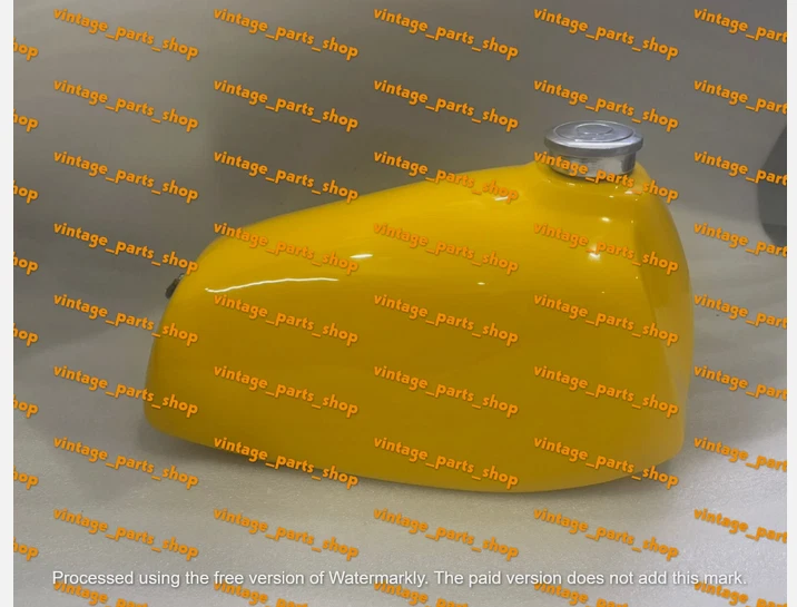 Tanque de combustible pintado de aluminio Fit 1978 Suzuki RM250 RM400 RM 250 400 78 Ahrma 1go Foto 2 de 4