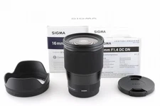 SIGMA 16mm F/1.4 DC DN Contemporary (for SONY E) APS-C w/Box -Near Mint-