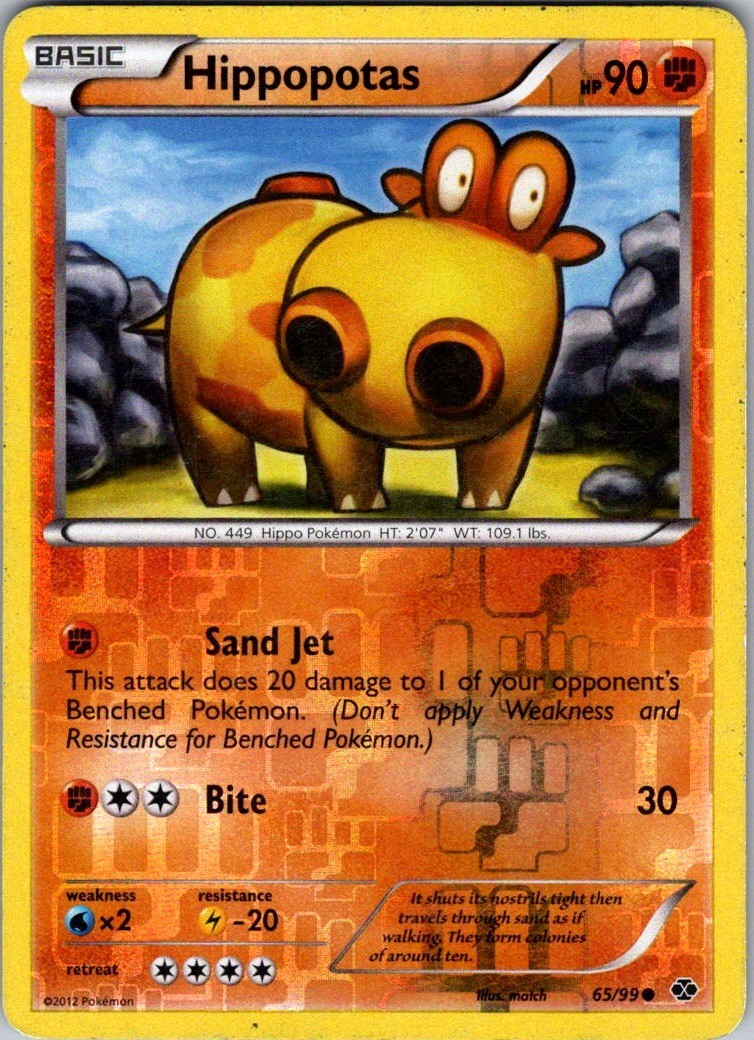 Next Destinies #65/99 Hippopotas Reverse Holo