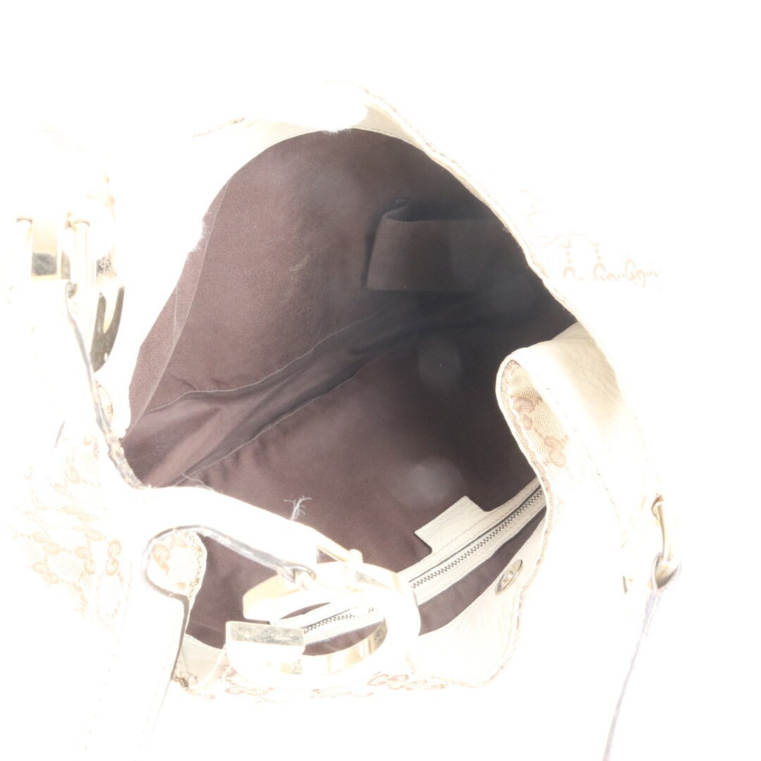 Gucci GG Canvas Charlotte Shoulder Bag Leather Trim Used 65cm Strap thumbnail 7