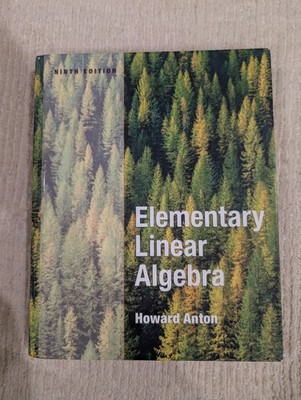 Elementary Linear Algebra By Howard Anton 9th Edition