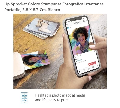 HP Sprocket Select istantanea portatile per foto ZINK (inchiostro zero) 