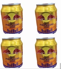 4 Count Thailand Red Bull Collectible 250ml Full Can Limited Edition Free Ship