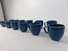 12 NEW 2018 Rosenthal Junto Porcelain Espresso Cups Ocean Blue Versace Original