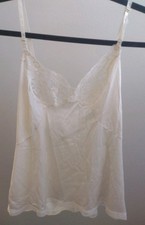 VTG 70s-80s Slip Lingerie Tank Cut Tag SLIGHTLY YELLOWED Size Small