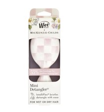MacKenzie Childs x Wet Brush Target   Pink Rosy Check Mini Detangler Hair Brush
