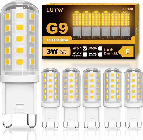 G9 LED Leuchtmittel Warmweiß 2700K 3W 350LM 6 StüCk Energiesparlampen-image