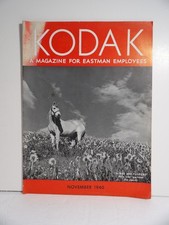 Kodak Magazine November 1940 Eastman Employees Photography Vintage