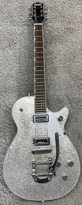 Gretsch G5230T Electromatic Sparkle Jet FT Single-Cut w/ Bigsby, Silver Sparkle