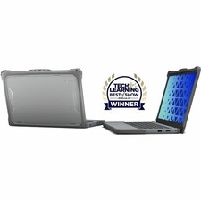 MAXCases Extreme Shell-F2 Slide Chromebook Case for Lenovo 14e G3 14  Gray/Clea