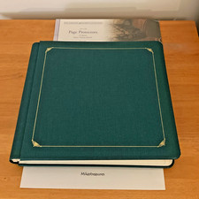 Creative Memories 12x12 Album Green Original w/ 15 WHT pgs  New Pack Protectors