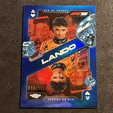LANDO NORRIS Ace Of Trades Blue Refractor 14/150 2025 Topps Chrome F1 SCA-4