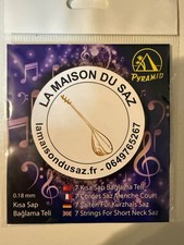 cordes pour saz manche court 0.18