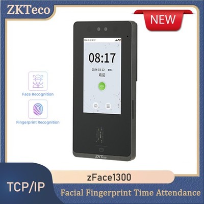 ZKTeco zFace1300 Zeit Uhr biometrische Gesicht Fingerabdruck Zugriffskontrolle