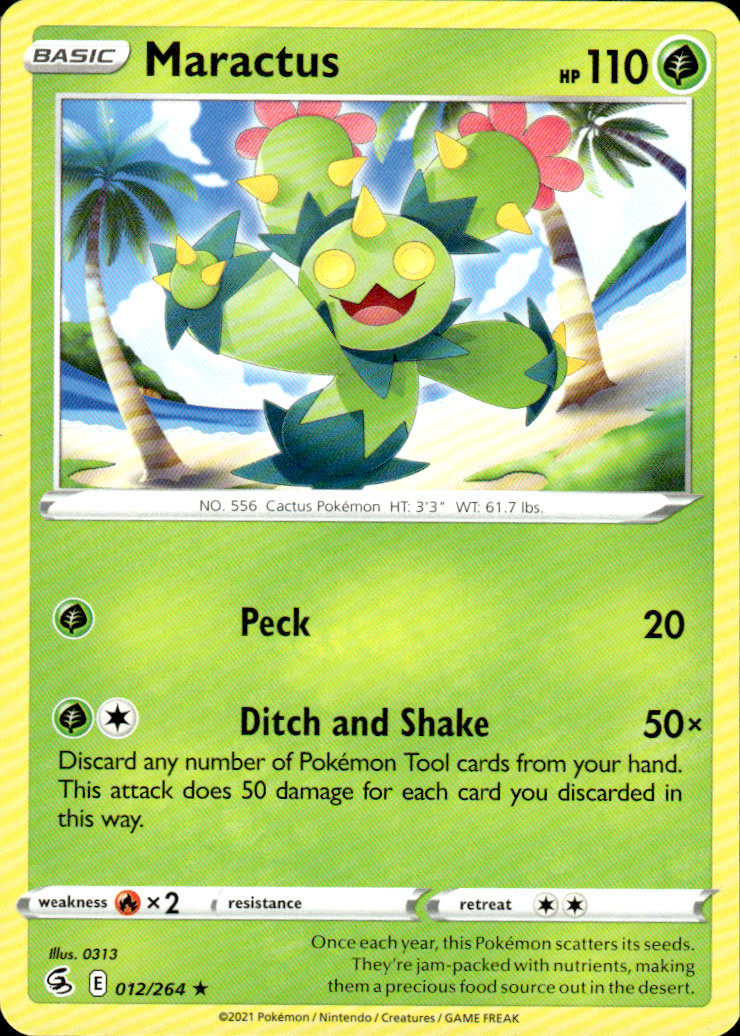 Maractus Fusion Strike 012/264 Rare Pokémon — English Lightly Played