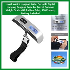 Portable Digital Luggage Scale - 110 lbs Capacity with Backlit LCD Display
