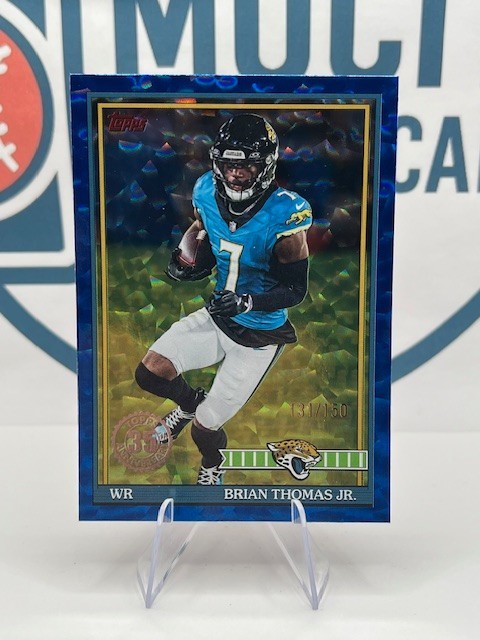 BRIAN THOMAS JR. 2026 Topps Flagship Football #91TF-9 1991 Blue Crackle /150