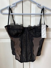 Urban Outfitters Out From Under Modern Love Corset Bustier In Black Size XL, NWT