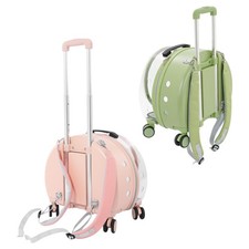 Breathable Cat Carrier Cat Carrier Rolling Pet Carrier with Wheels
