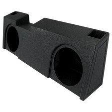 QPower QBGMC19212 Underseat Upfire Dual 2 Hole 12" Inch Ported Subwoofer Box ...