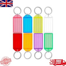 Click Tags Key Tags 8 Colours Plastic Id Name Label Pack of 10 20 50 100 200 300