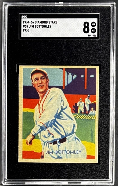 1934-36 Diamond Stars #59 Jim Bottomley SGC 8 HOF 2 TIME WS CHAMP & MVP (LESEN)