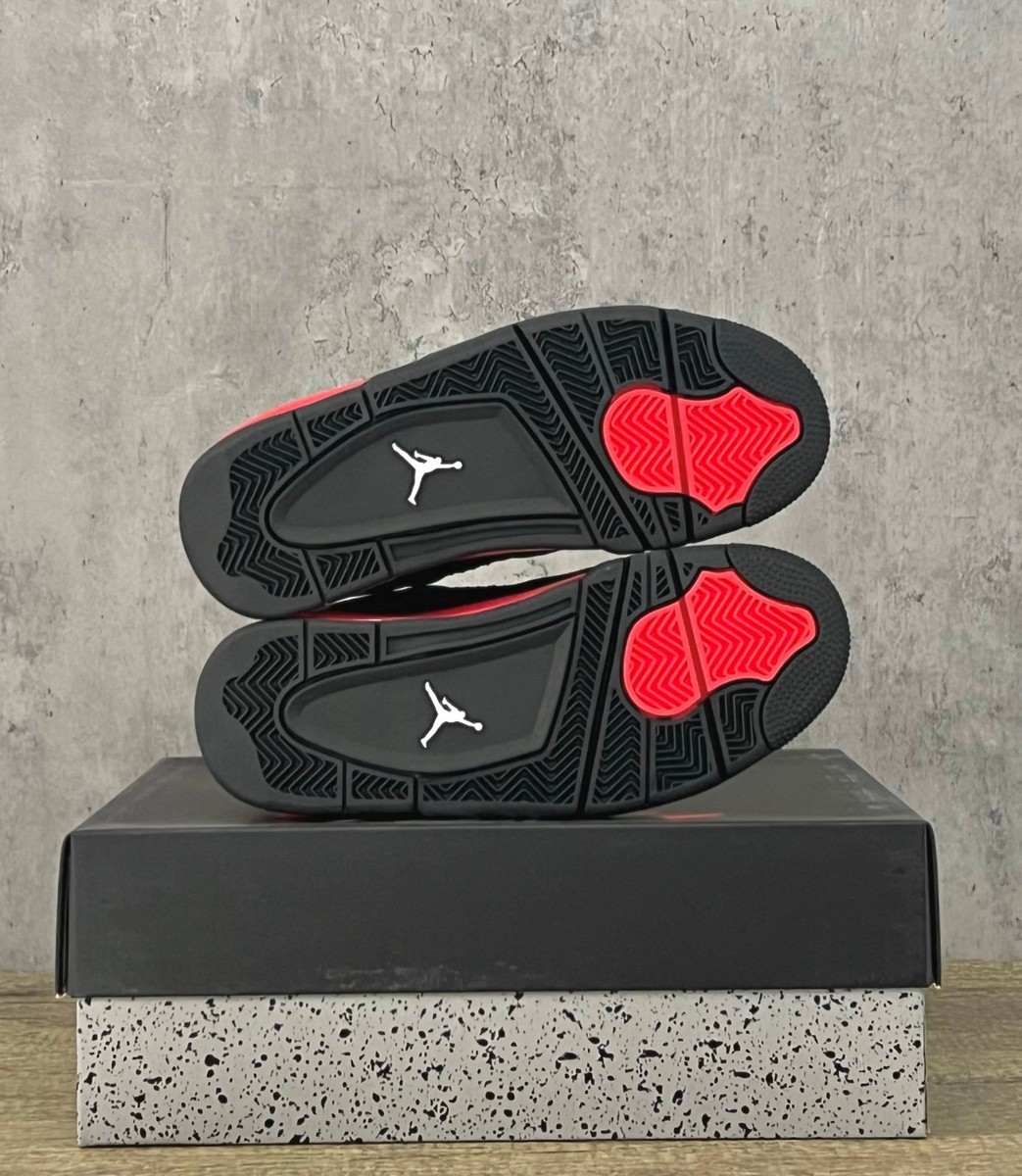 Size 4.5M/6W - Nike Air Jordan 4 Retro Low 'Red Thunder' - CT8527