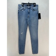 HUDSON JEANS WOMEN'S 26 BARBARA HIGH-WAIST SUPER SKINNY ANKLE SHOOTING STAR