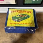 Vintage 1960s Official Matchbox Deluxe Collectors Case W/ 72 Vehicles